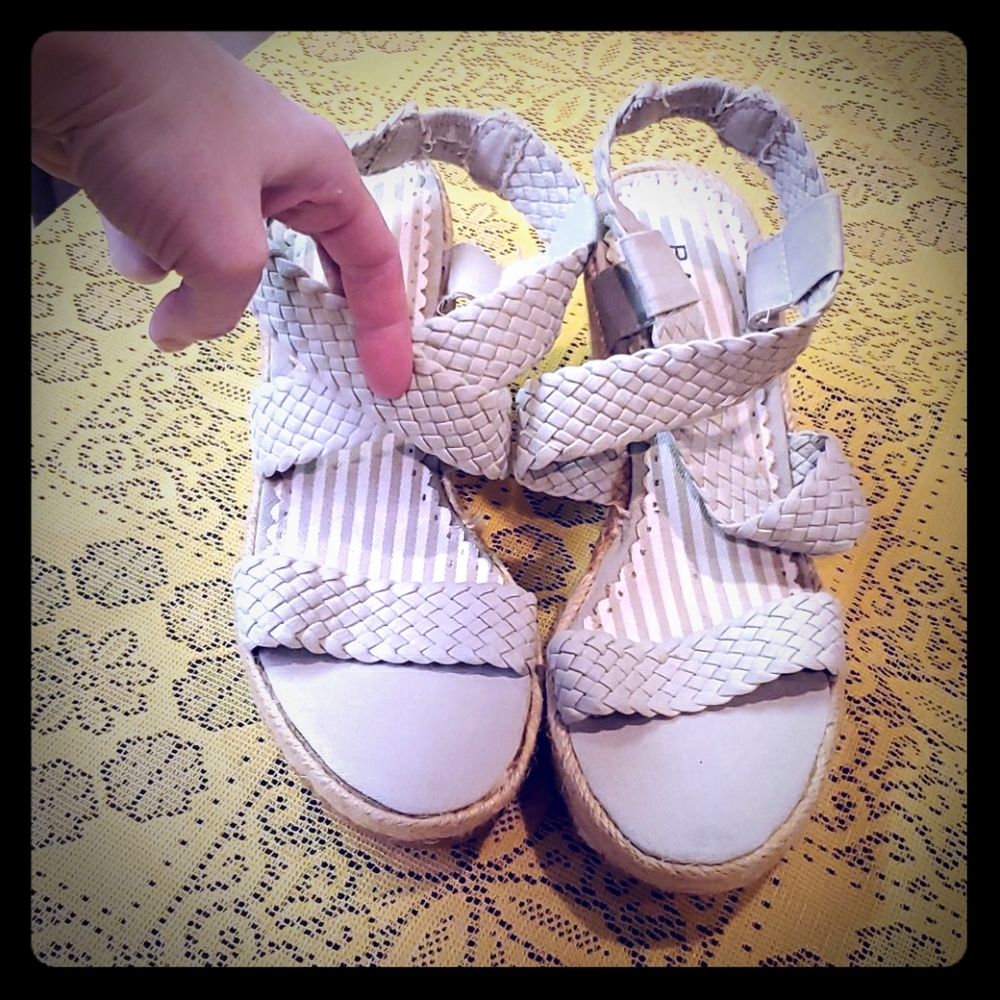 Rampage spring summer elastic strap wedge